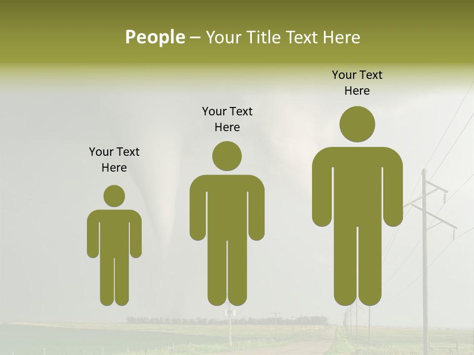 Field Tornado Clouds PowerPoint Template