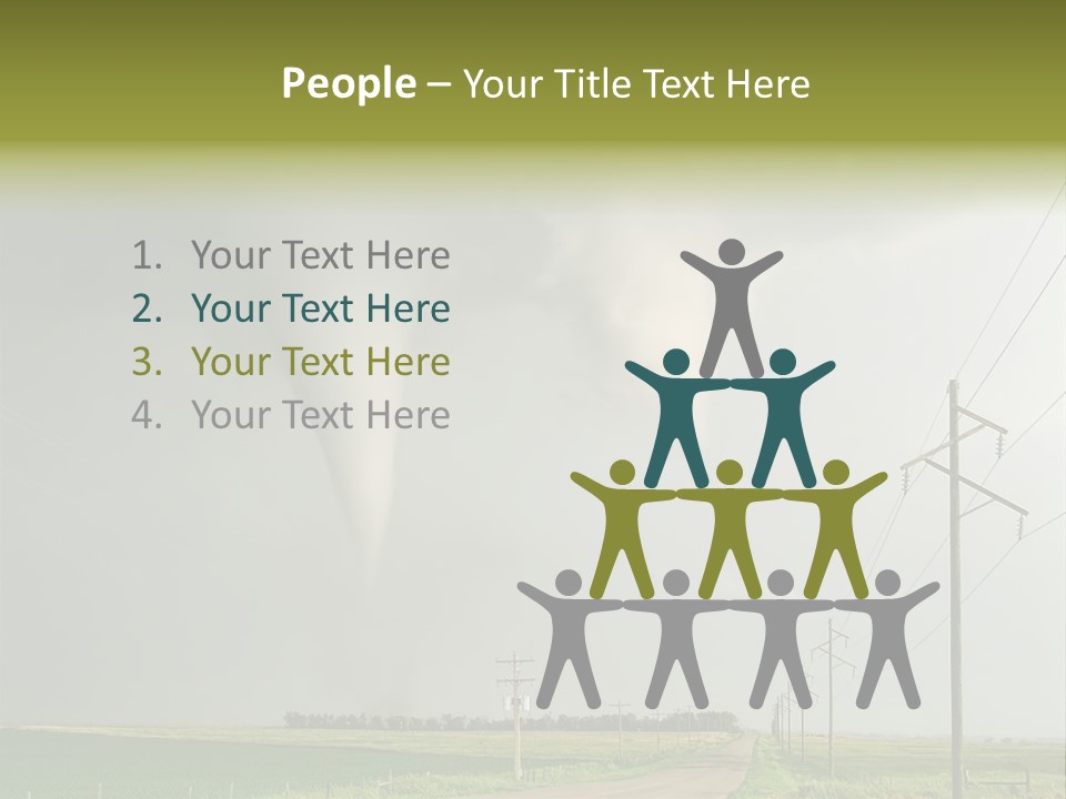 Field Tornado Clouds PowerPoint Template