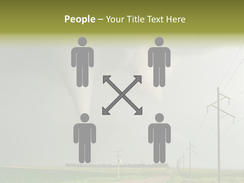Field Tornado Clouds PowerPoint Template
