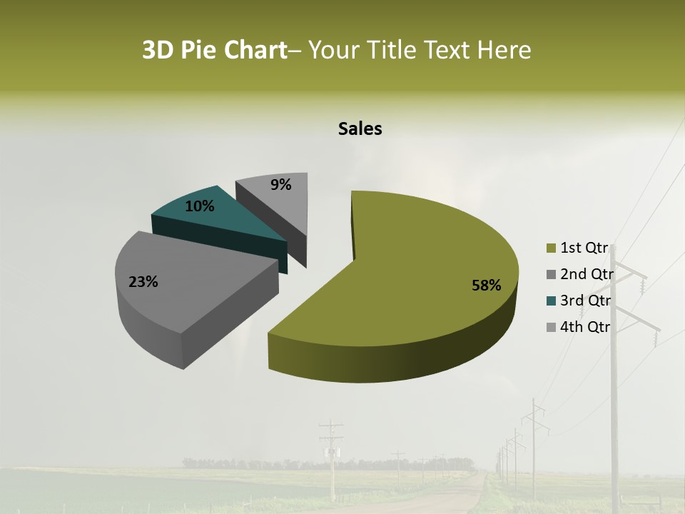 Field Tornado Clouds PowerPoint Template