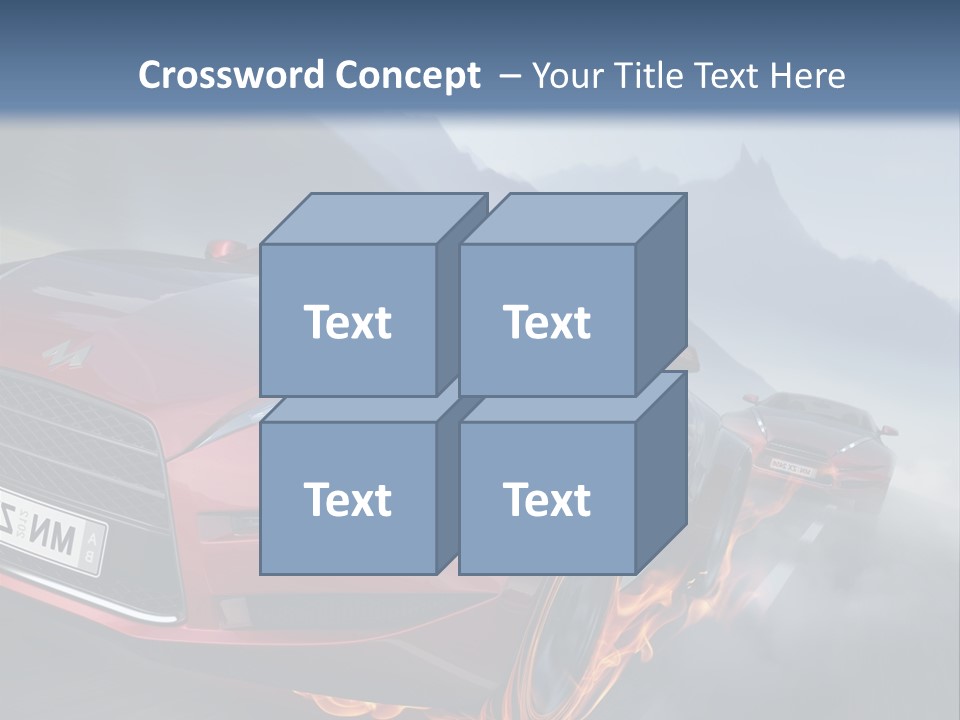 Motion Road Car PowerPoint Template