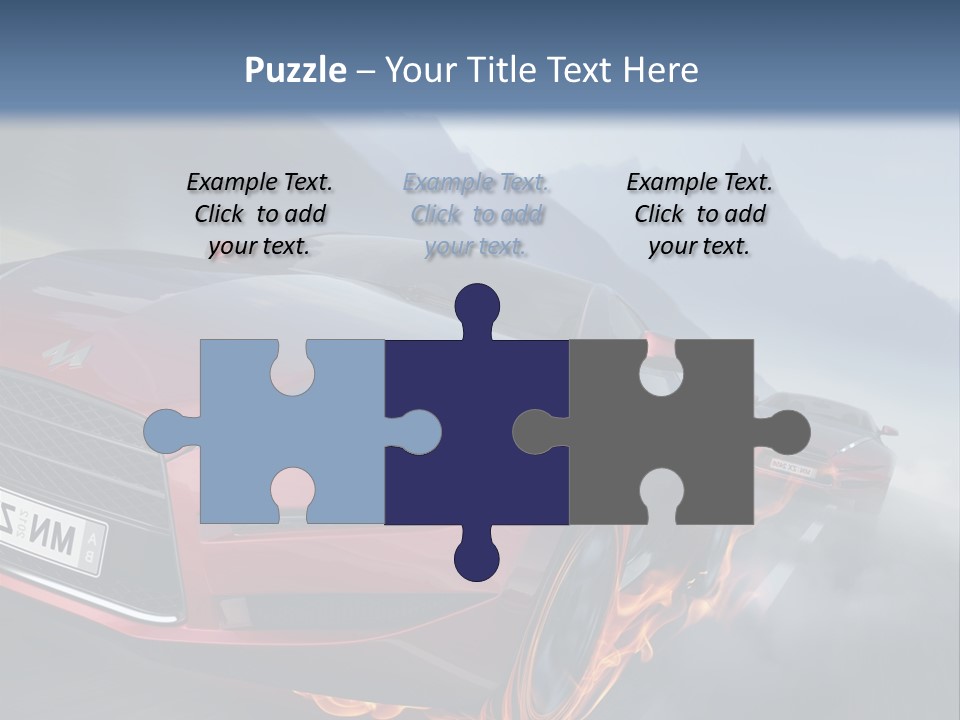 Motion Road Car PowerPoint Template