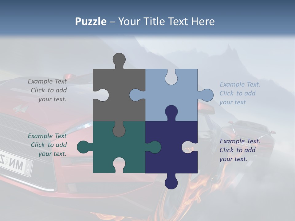 Motion Road Car PowerPoint Template