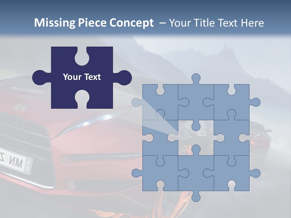 Motion Road Car PowerPoint Template