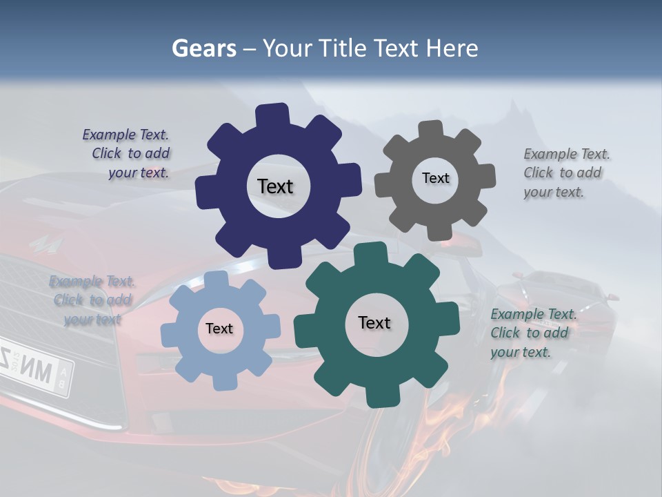 Motion Road Car PowerPoint Template