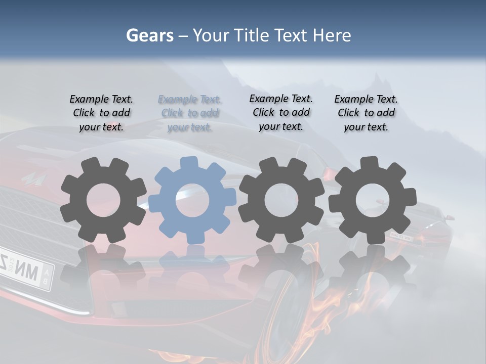 Motion Road Car PowerPoint Template