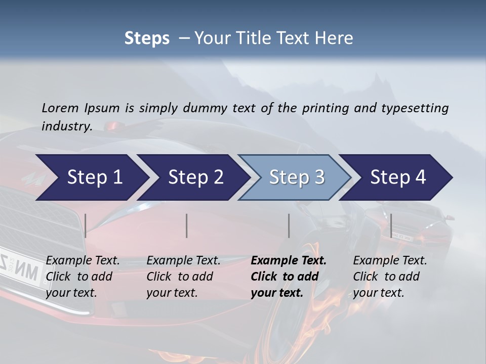 Motion Road Car PowerPoint Template