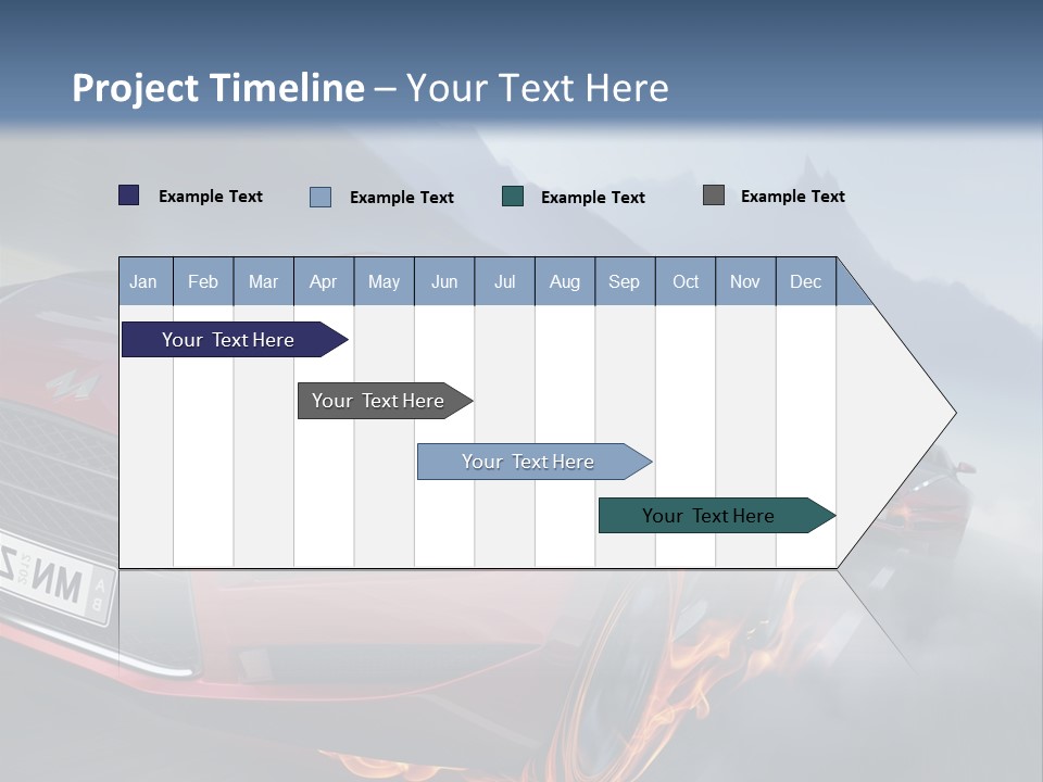 Motion Road Car PowerPoint Template