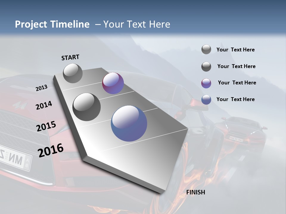 Motion Road Car PowerPoint Template