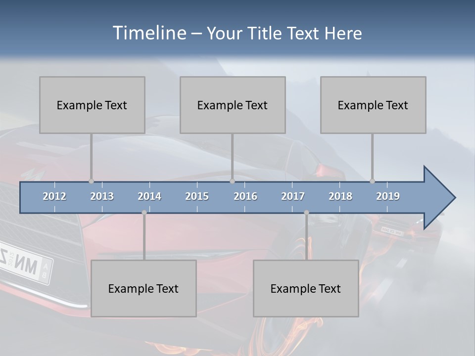 Motion Road Car PowerPoint Template
