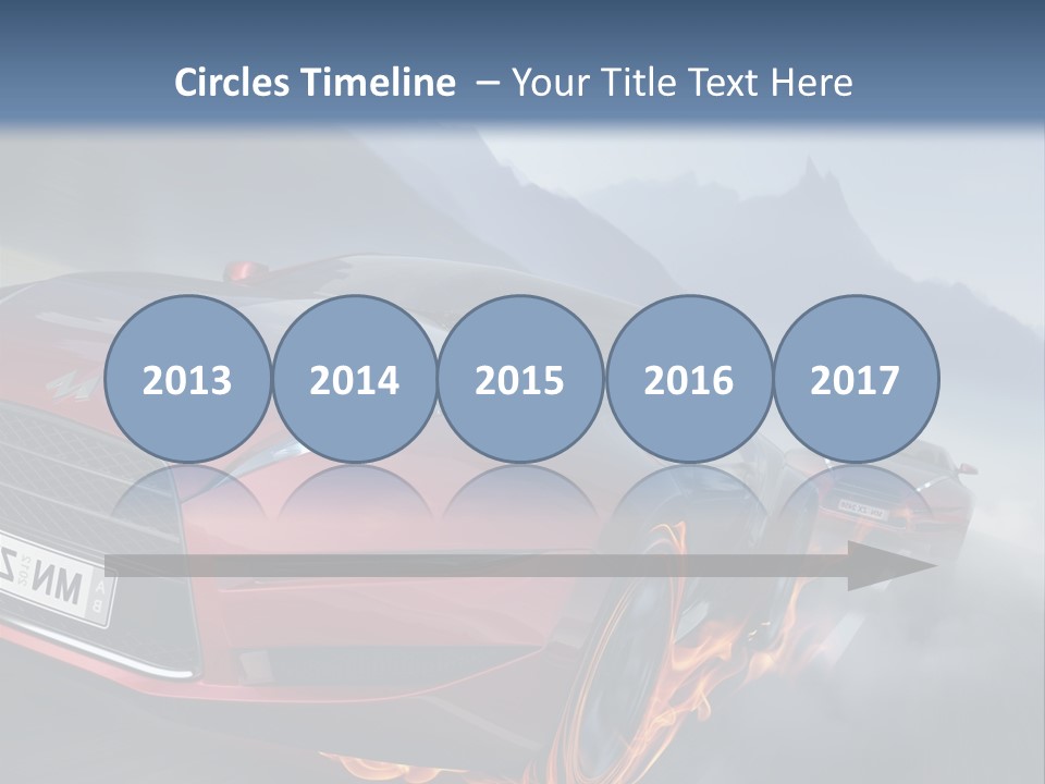 Motion Road Car PowerPoint Template