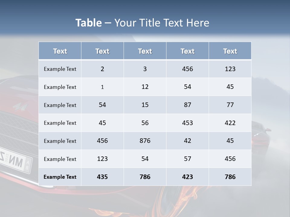 Motion Road Car PowerPoint Template