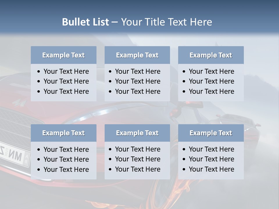 Motion Road Car PowerPoint Template