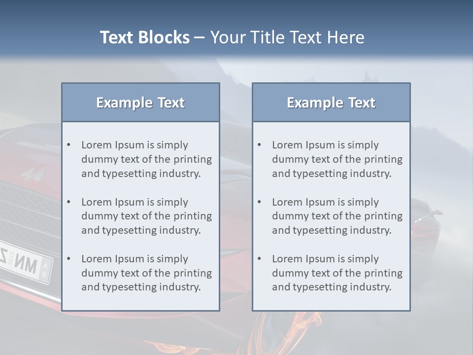 Motion Road Car PowerPoint Template