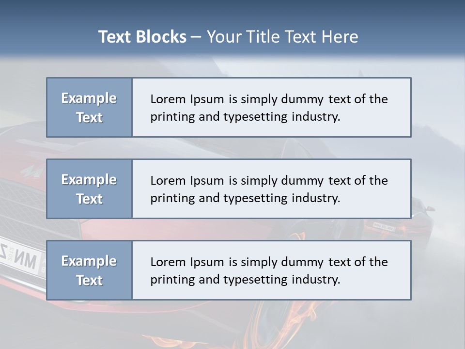 Motion Road Car PowerPoint Template