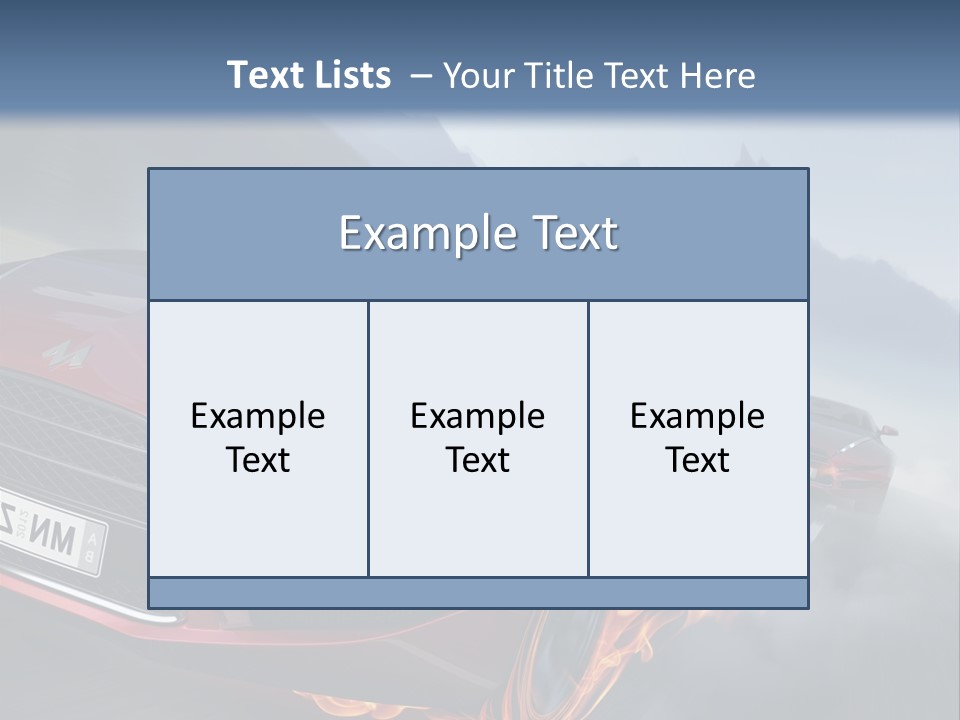 Motion Road Car PowerPoint Template