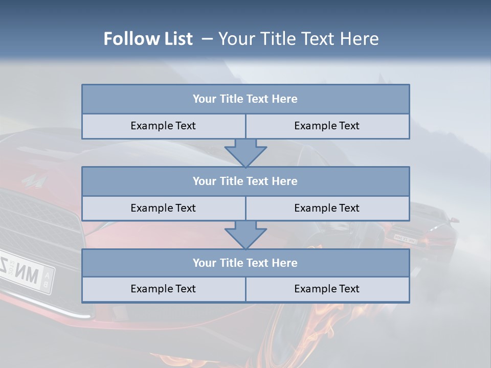 Motion Road Car PowerPoint Template