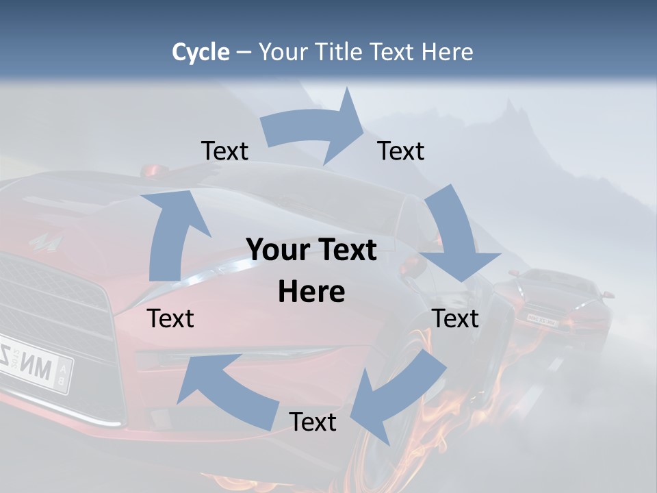 Motion Road Car PowerPoint Template