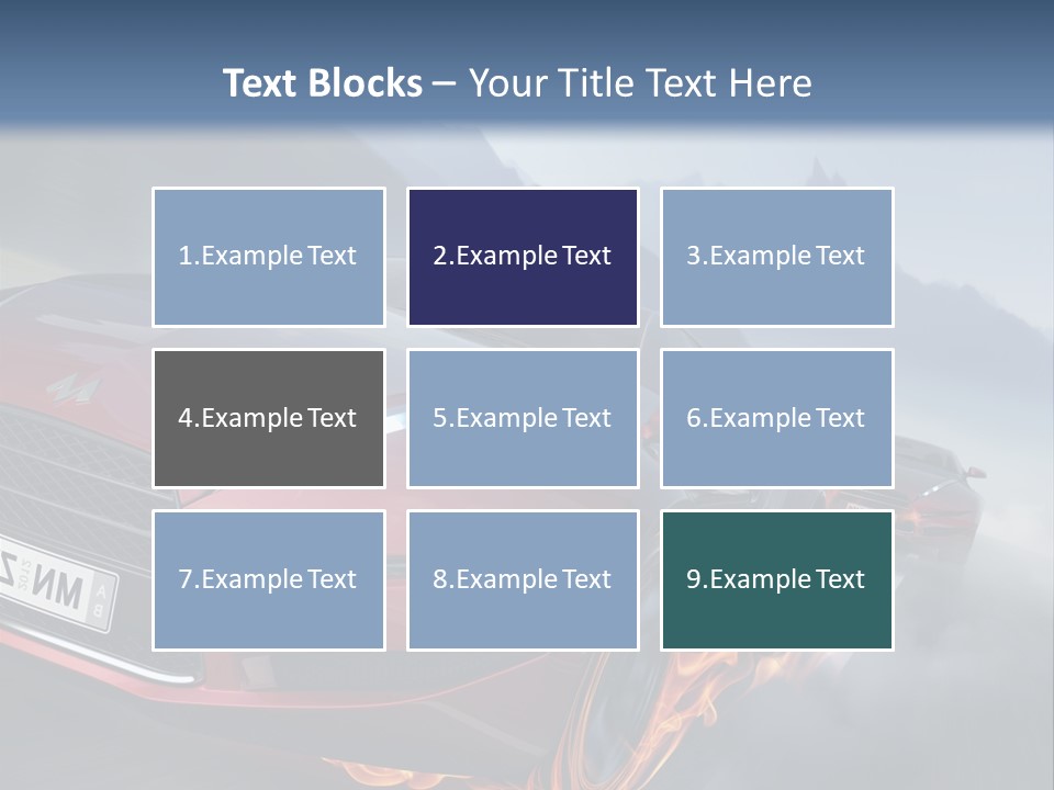 Motion Road Car PowerPoint Template