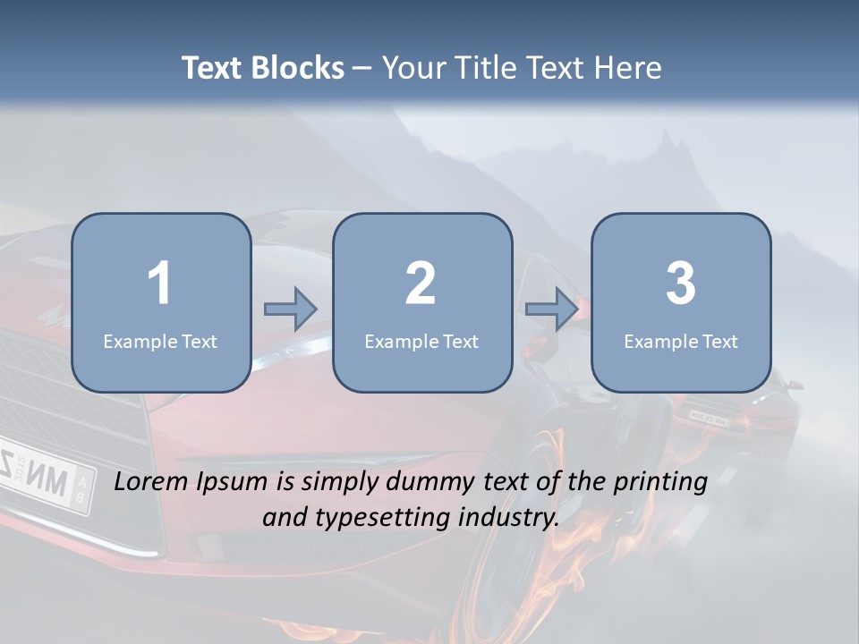 Motion Road Car PowerPoint Template