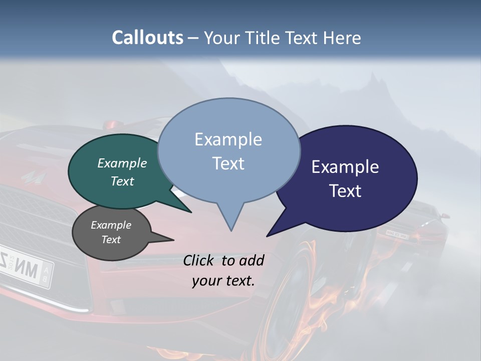Motion Road Car PowerPoint Template