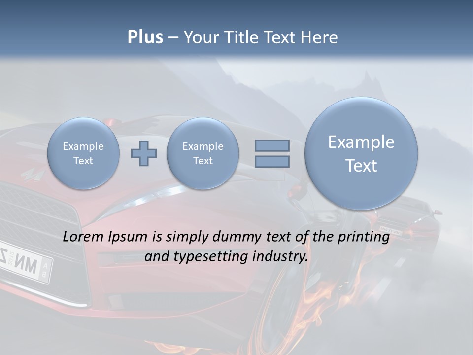 Motion Road Car PowerPoint Template