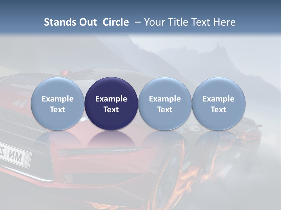 Motion Road Car PowerPoint Template