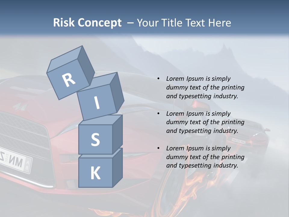 Motion Road Car PowerPoint Template