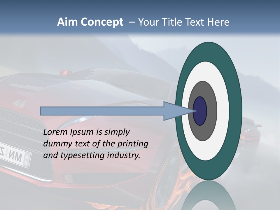 Motion Road Car PowerPoint Template