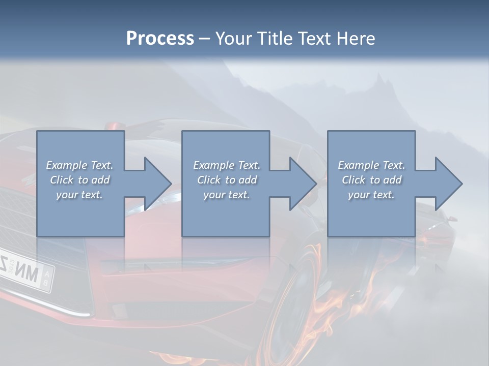 Motion Road Car PowerPoint Template