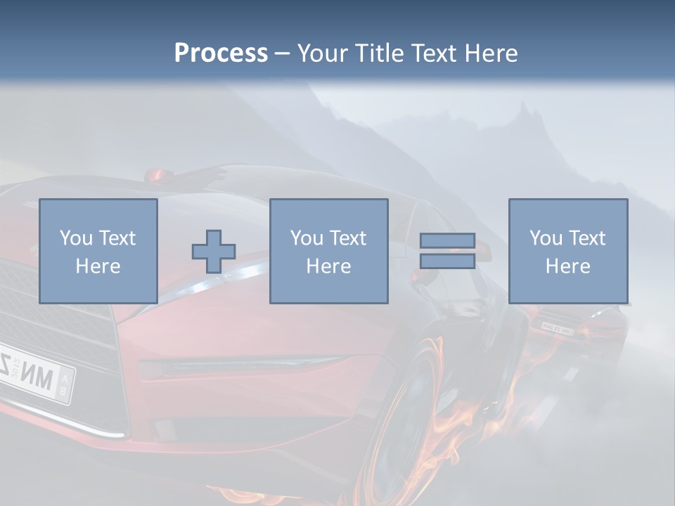 Motion Road Car PowerPoint Template
