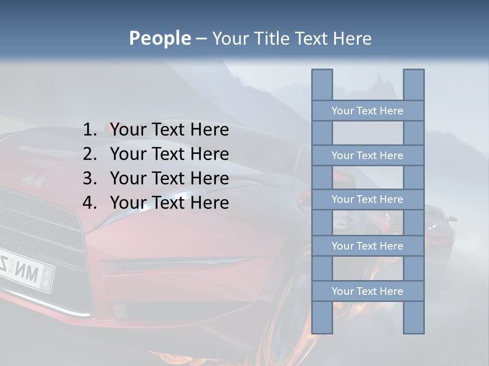 Motion Road Car PowerPoint Template