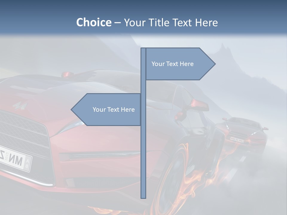 Motion Road Car PowerPoint Template