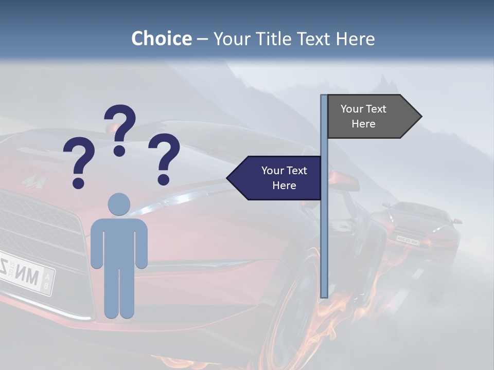Motion Road Car PowerPoint Template