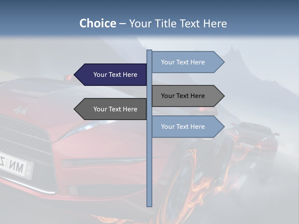 Motion Road Car PowerPoint Template