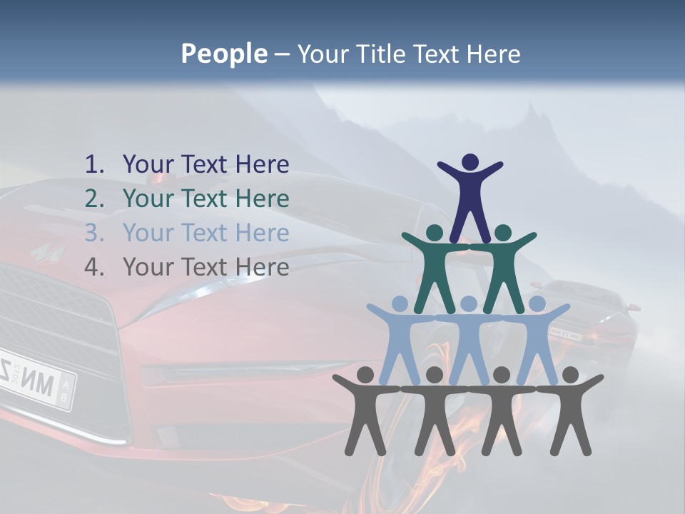 Motion Road Car PowerPoint Template