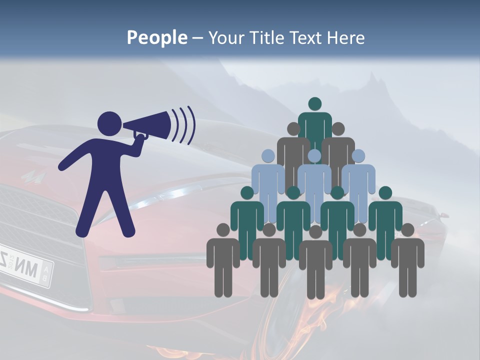 Motion Road Car PowerPoint Template
