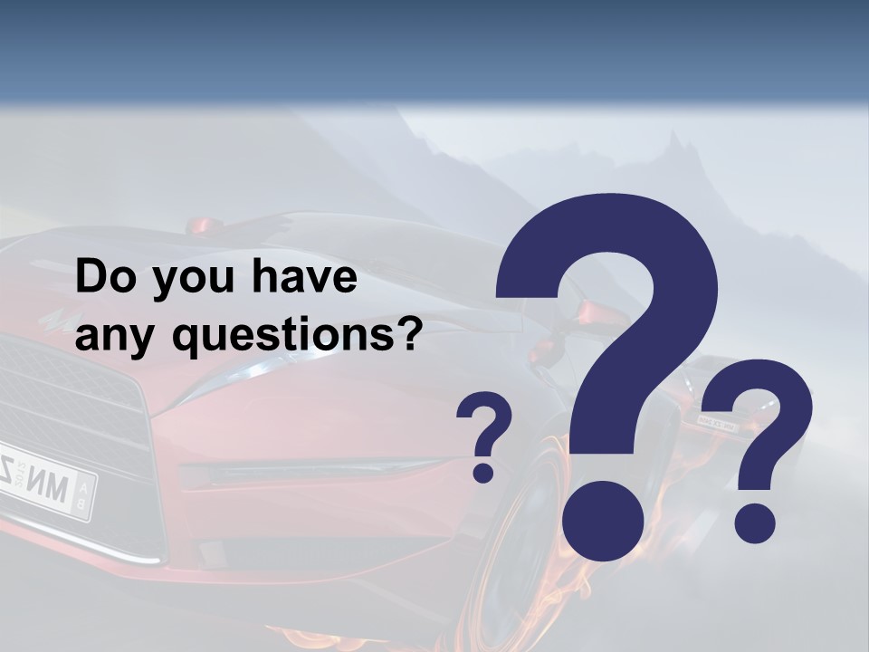 Motion Road Car PowerPoint Template