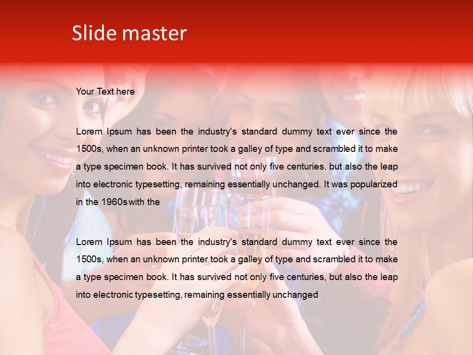 Successful Christmas Partying PowerPoint Template