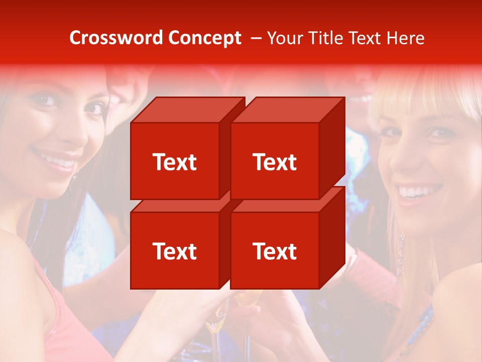 Successful Christmas Partying PowerPoint Template