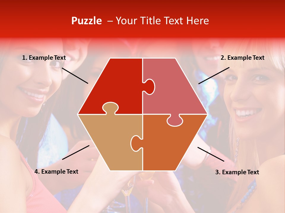 Successful Christmas Partying PowerPoint Template