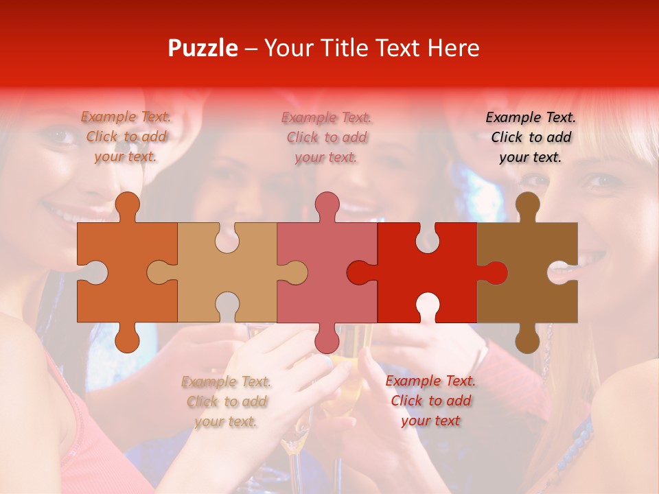 Successful Christmas Partying PowerPoint Template