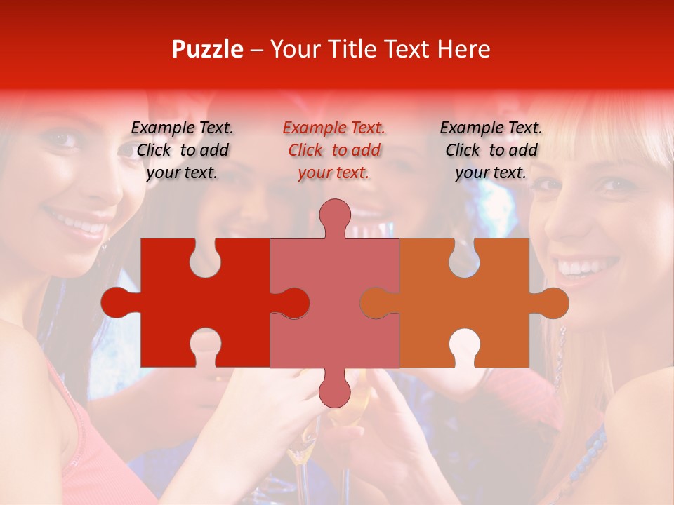 Successful Christmas Partying PowerPoint Template