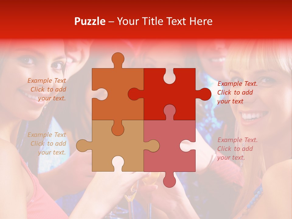 Successful Christmas Partying PowerPoint Template