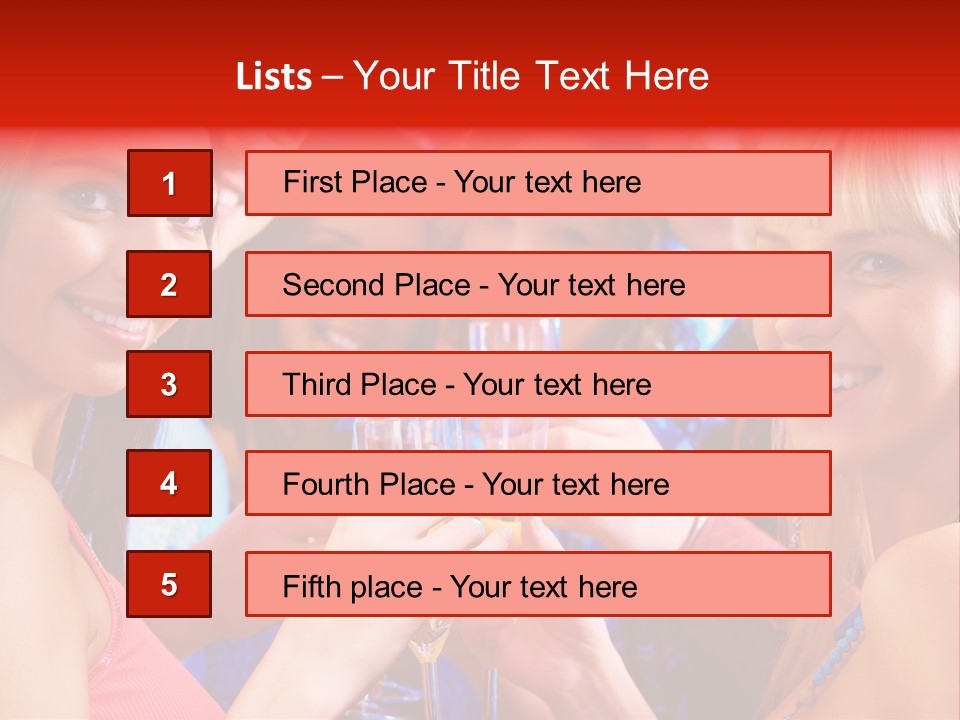 Successful Christmas Partying PowerPoint Template