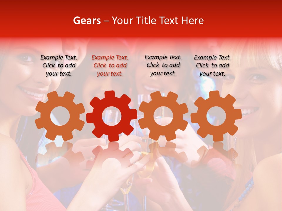 Successful Christmas Partying PowerPoint Template