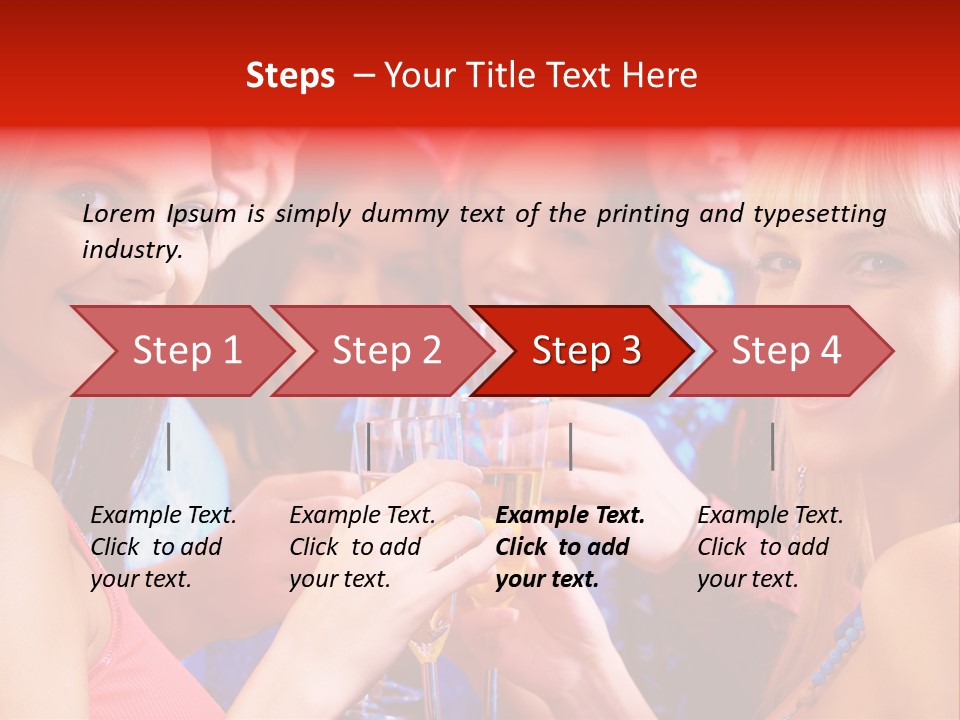 Successful Christmas Partying PowerPoint Template