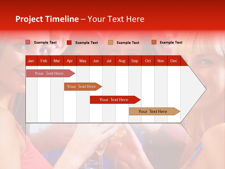 Successful Christmas Partying PowerPoint Template