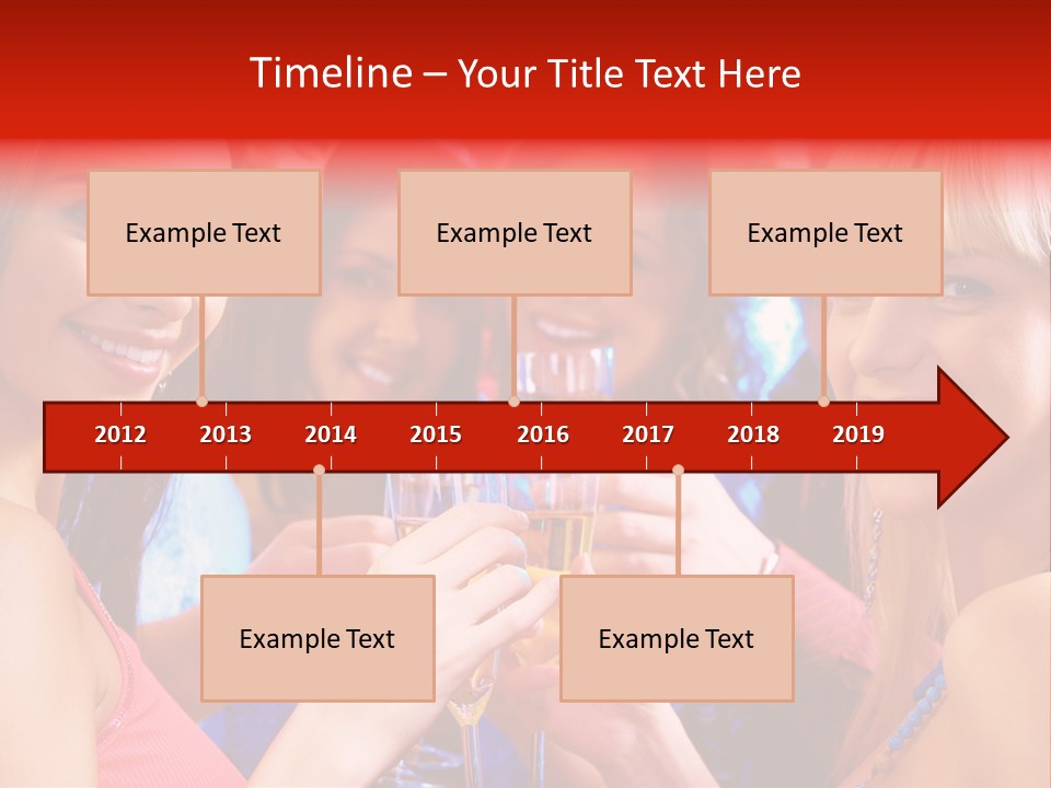 Successful Christmas Partying PowerPoint Template