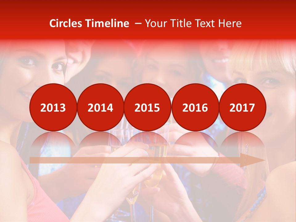 Successful Christmas Partying PowerPoint Template